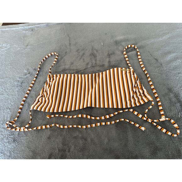 Roxy PT Beach Classics Bandeau Bra, Golden Ochre, Size Small - Picture 2 of 7